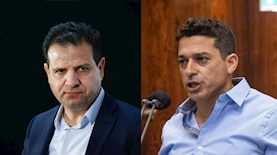 עמיחי שיקלי ואיימן עודה, צילום: יונתן זינדל פלאש 90